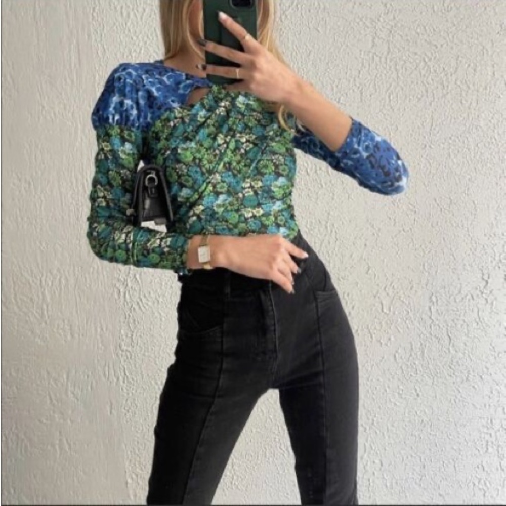ZARA BLOGGER FAV FLORAL TOP